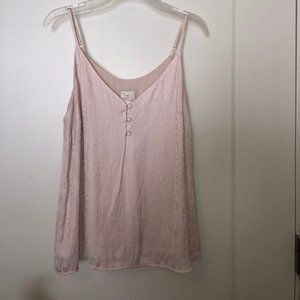 Pink Silky Tank Top